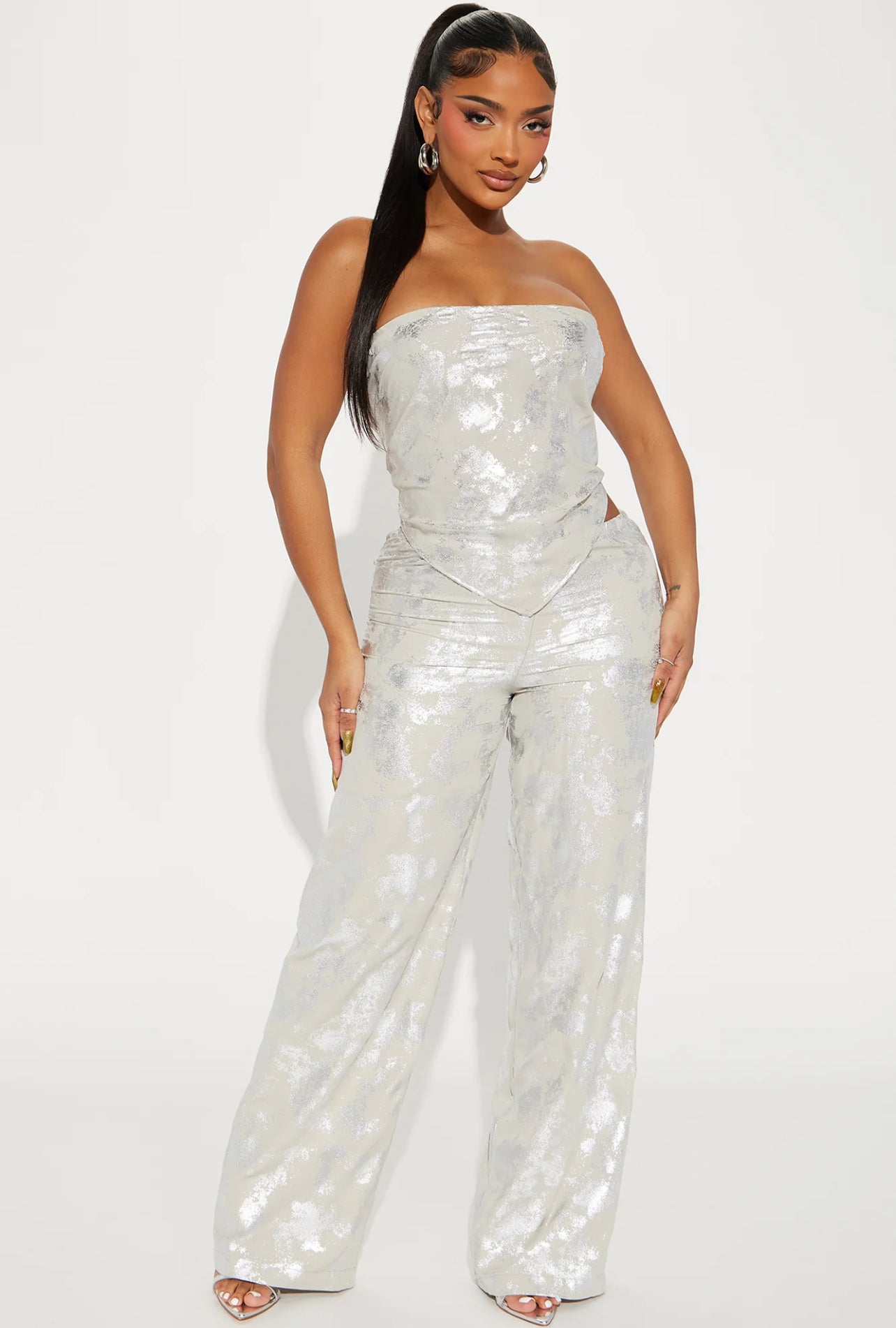 Silver Babe Pant Set