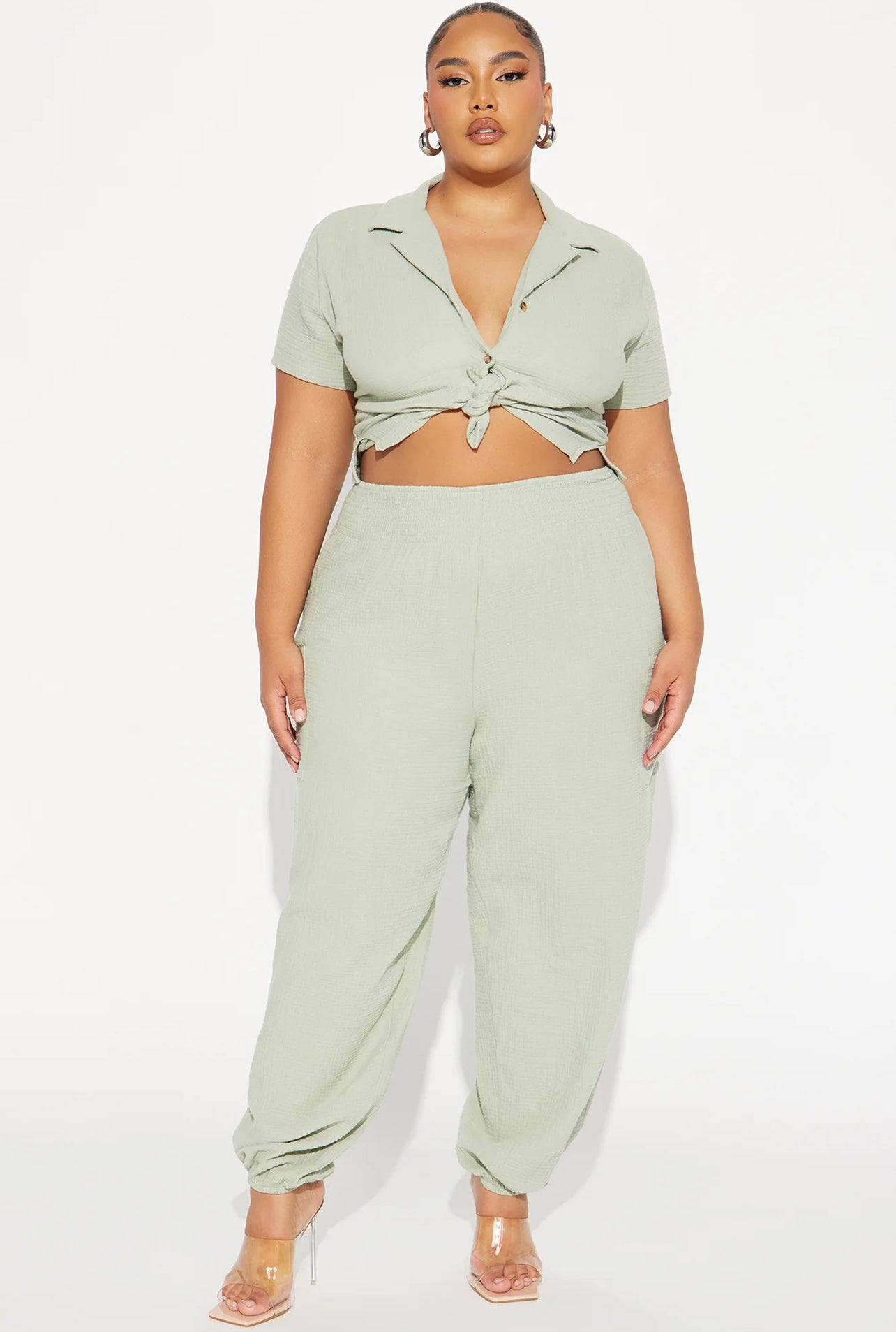 Sage Cargo Pant Set